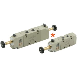 VÁLVULAS SOLENOIDES SÉRIE 70 COM PINO DE ACIONAMENTO MANUAL